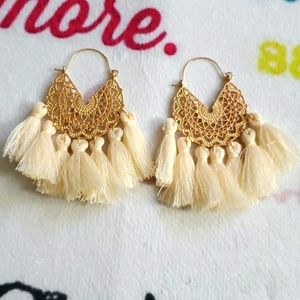 White/Off White Earrings